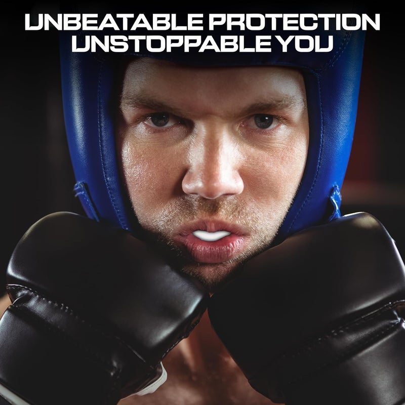 BFS IMPEX Mouth Guard Sports for Adults Best for Teeth,MMA Mouth Guard with Case for Boxing,Karate,Rugby,Football MouthGuard (White) - Image 5